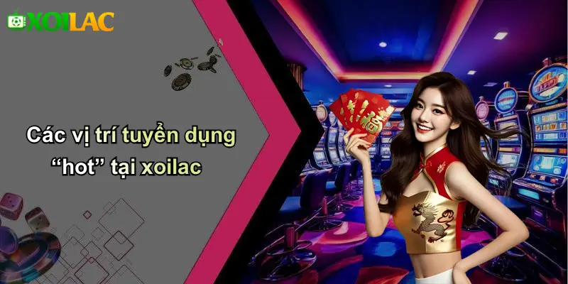 Các vị trí tuyển dụng “hot” tại xoilac