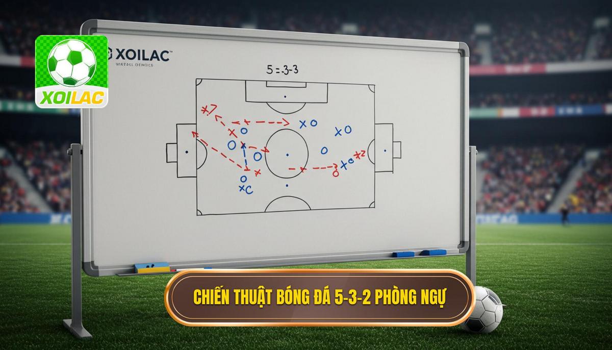 Chiến thuật bóng đá 5-3-2 phòng ngự