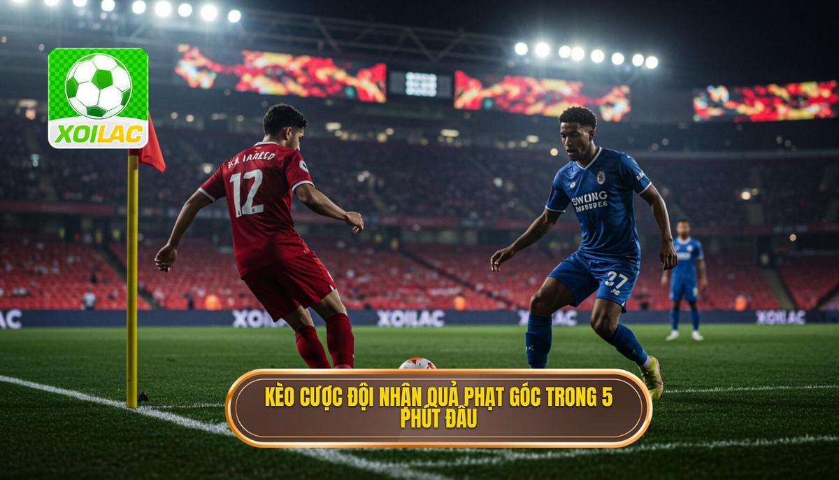 Kèo cược đội nhận quả phạt góc trong 5 phút đầu