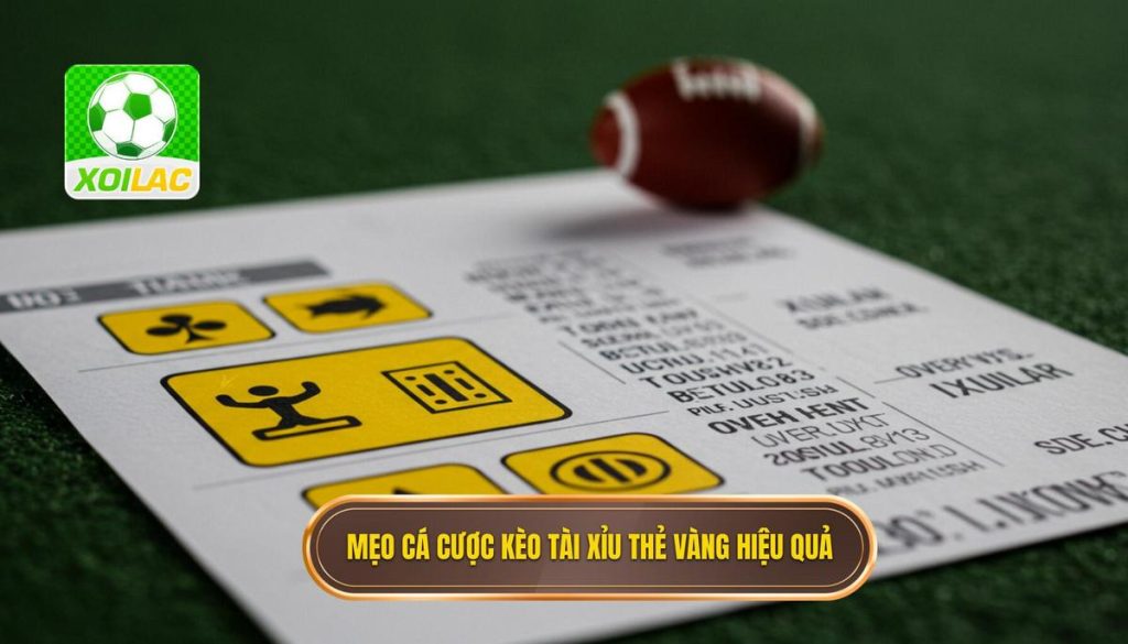 Mẹo cá cược kèo tài xỉu thẻ vàng hiệu quả