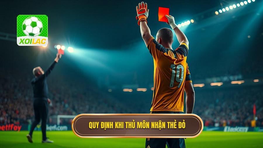 1. Quy định khi thủ môn nhận thẻ đỏ