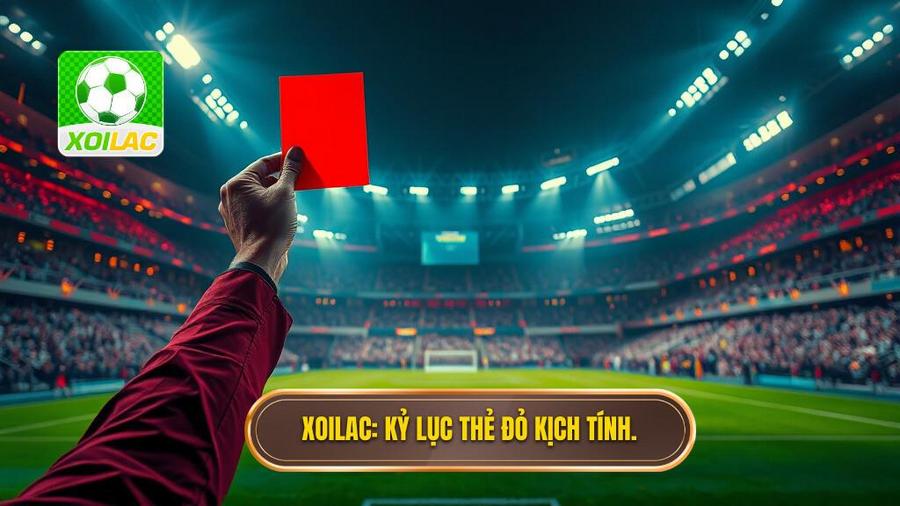XOILAC_ Kỷ lục thẻ đỏ kịch tính.