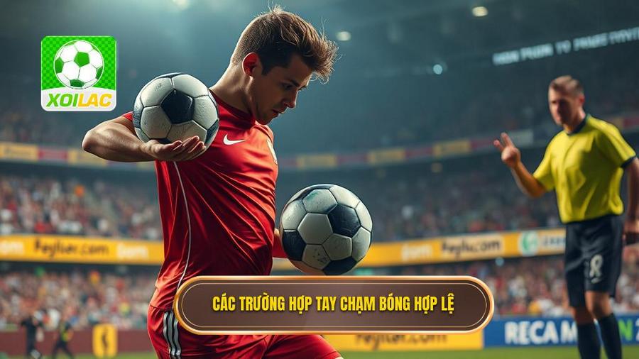 2. Các trường hợp tay chạm bóng hợp lệ