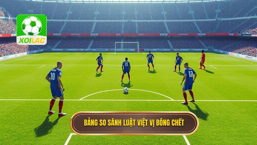 3. Bảng so sánh luật việt vị bóng chết