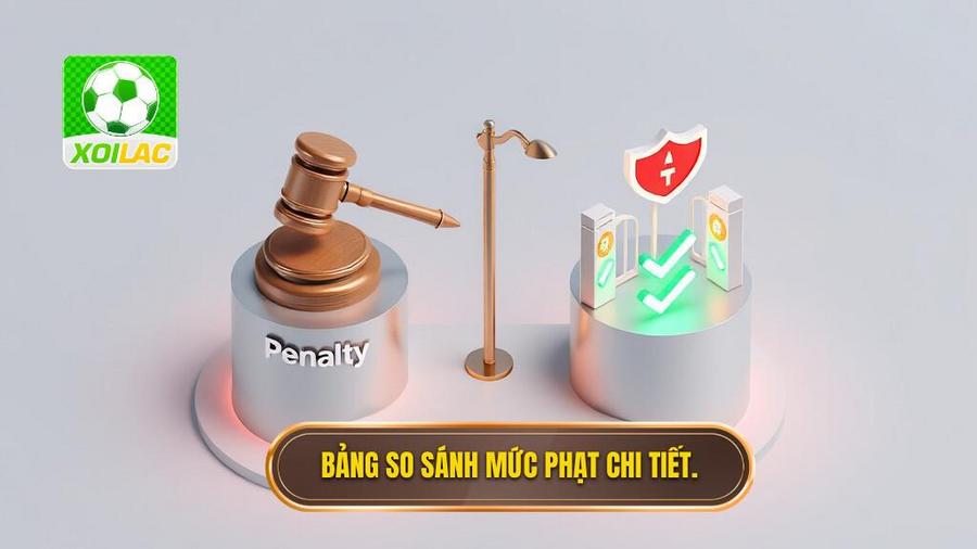 3. Bảng so sánh mức phạt chi tiết.