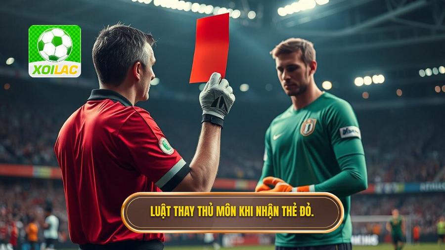 3. Luật thay thủ môn khi nhận thẻ đỏ.