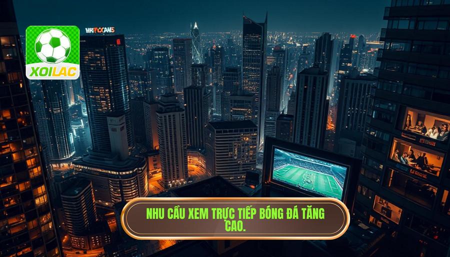 Nhu cầu xem trực tiếp bóng đá tăng cao